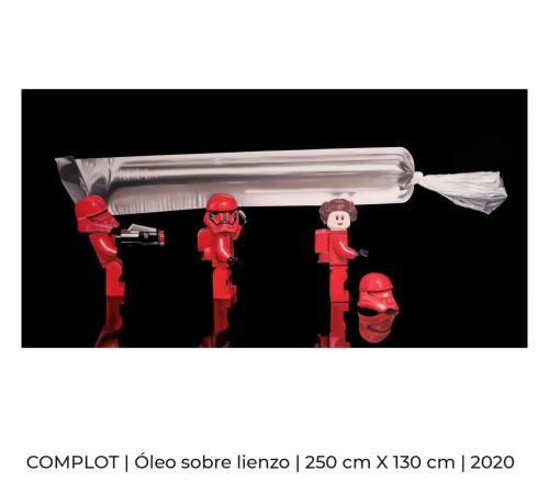 3 - COMPLOT - Óleo sobre lienzo- 250 cm X 130 cm - 2020