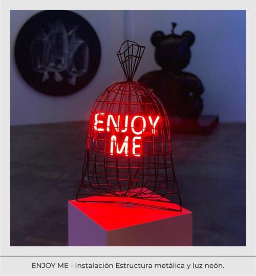 ENJOY ME - estructura metalica - neon