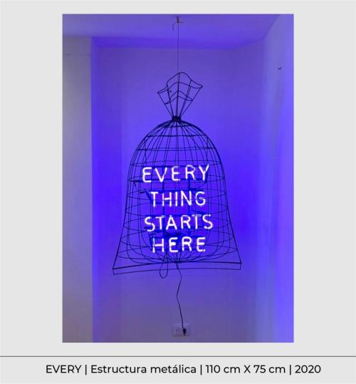 EVERY - estructura metalica - neon