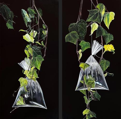 Naturalezas de medio dia - 120 x 60cm - Oleo sobre lino - 2023