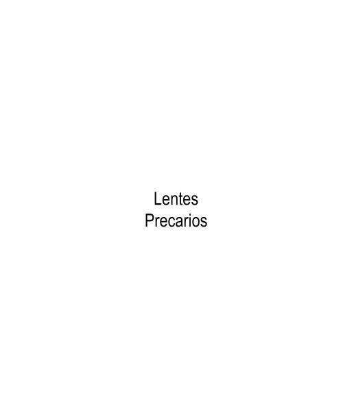 LENTES-PRECARIOS