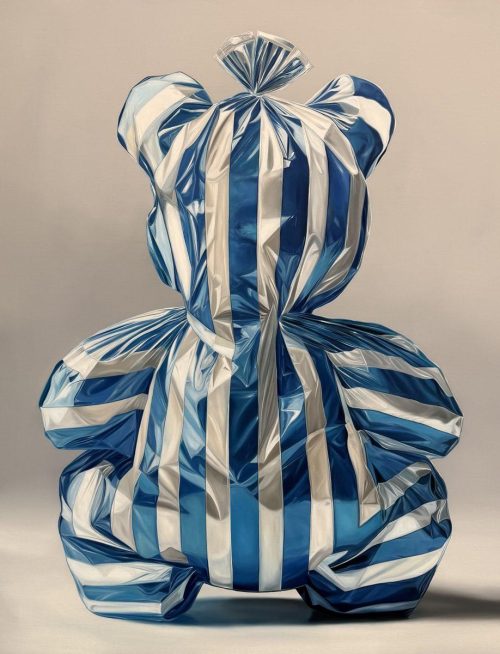 Rayas azules - 180 x 140cm - Oleo sobre lino - 2026